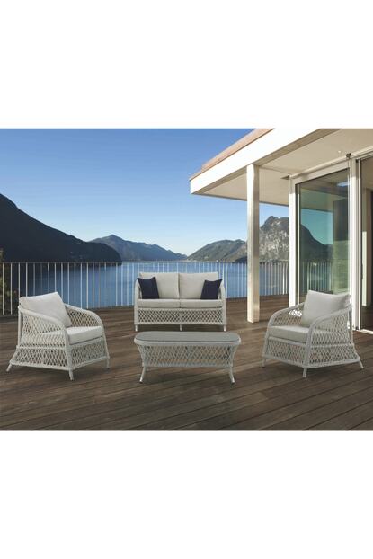 Vieno Home Garden Porto 2 Li Orgu Rattan Oturma Grubu Trendyol