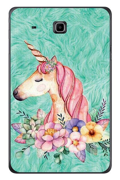 Gogoplus Samsung Galaxy Tab E Sm T560 Kilif 9 6 Pembe Unicorn Baskili Silikon Kilif Trendyol