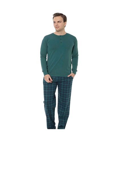 Modatime Akare Erkek Pamuklu Alt Ust Pijama Takimi Trendyol