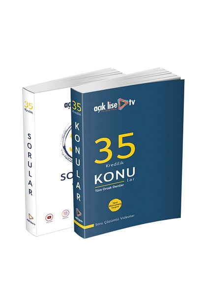 Aciklise Tv Acik Lise 2 Li Set Ortak Dersler Trendyol