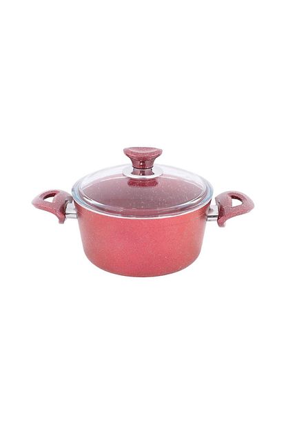 Famipa Tencere Granit Derin Cam Kapakli 26 Cm 2 70 Mm Kalinlik Kirmizi Renk Trendyol