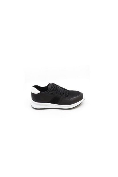 Muge Ayakkabi Erkek Siyah Deri Sneakers Trendyol