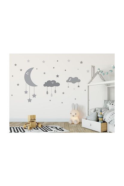 Oracal Renkli Ozel Isimli Yildiz Bulut Duvar Sticker Cocuk Odasi Bebek Odasi Sticker Trendyol