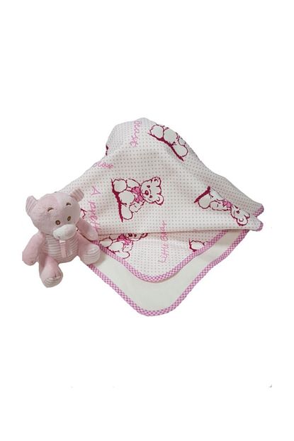 Zumraceyiz54 Flanel Biyeli Bebek Battaniyesi Pembe Krem Trendyol