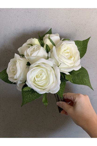 Braya Fleur Yapay Beyaz Gul Demeti Trendyol