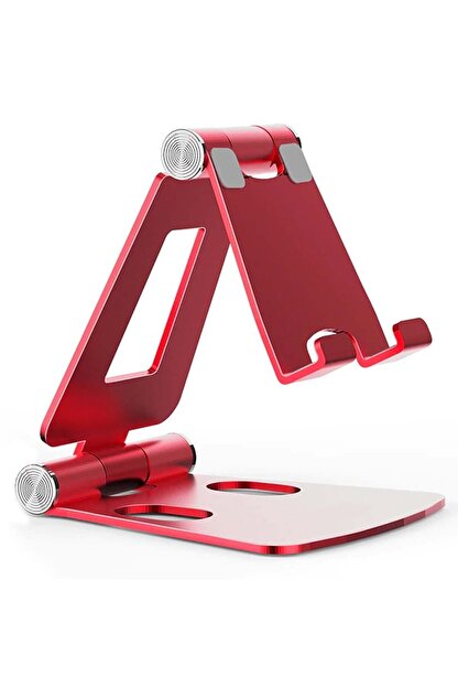 Wonderlust Masaustu Metal Tablet Ve Telefon Tutucu Stand Katlanabilir 270 Hareketli Kirmizi Trendyol