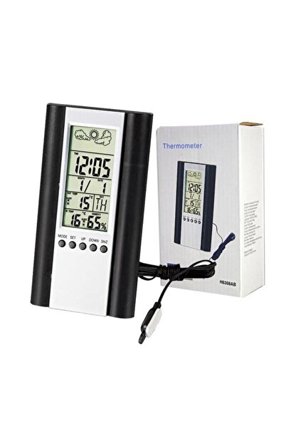 Powermaster Termometre H 6308ab Isi Nem Olcer Saat Alarm Tt Technic Trendyol