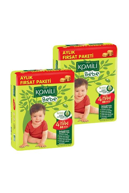 Komili Bebek Bezi 4beden Maxi 7 18 Kg 88x2 176adet Trendyol