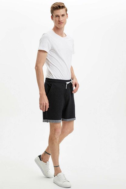 Defacto Erkek Siyah Slim Fit Sort N0640az 20sp Bk27 Trendyol