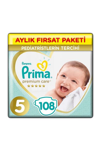Prima Premium Care Prima Bebek Bezi Premium Care 5 Beden 108 Adet Junior Trendyol