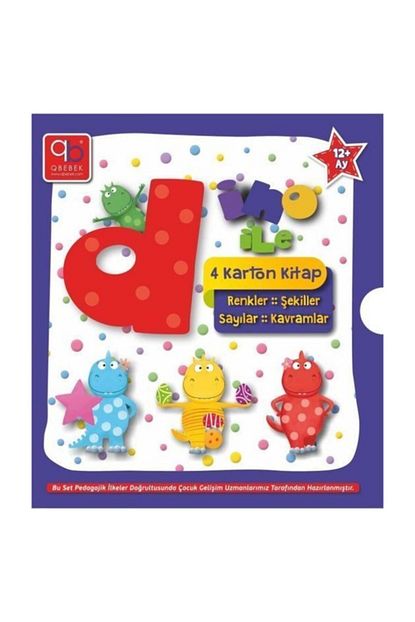 Q Bebek Dino 4 Karton Kitap Seti 4 Kitap Takim Kolektif Trendyol