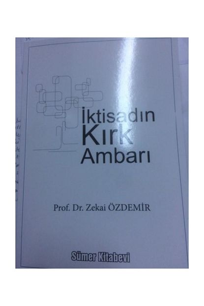 Sumer Kitabevi Hukuk Kitaplar Iktisadin Kirk Ambari Zekai Ozdemir Trendyol