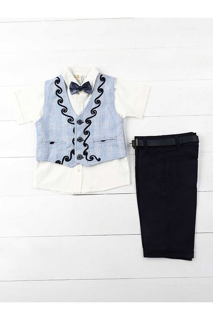 Modakids Mavi Erkek Cocuk Takim Elbise Trendyol