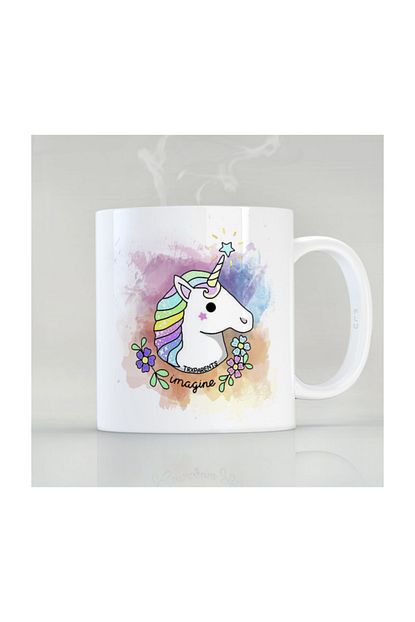 Flu Unicorn Ozel Tasarim Kupa Bardak Trendyol