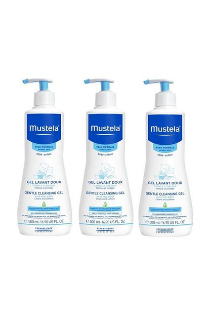 Mustela Gentle Cleansing Gel 500 Ml Yenidogan Sampuani 3 Adet Trendyol
