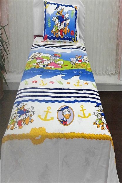 Tac Lisansli Disney Denizci Donald Duck V1 Tek Kisilik Nevresim Takimi Trendyol