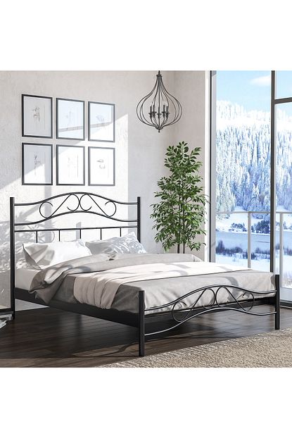 Fano Sandra 120x190 Metal Karyola Tek Kisilik Ferforje Tarz Yatak Trendyol