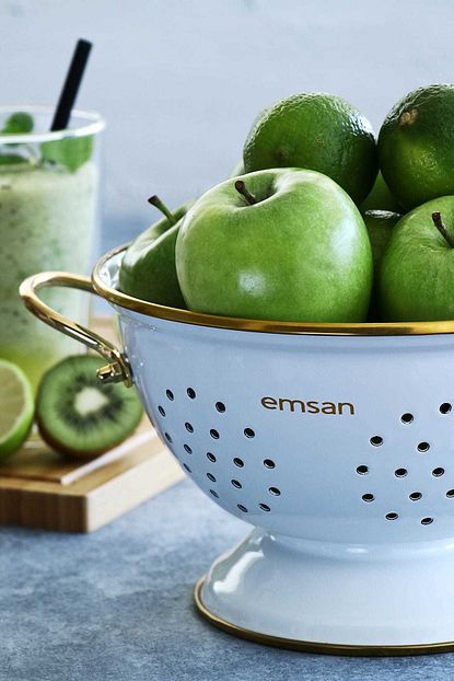 emsan troy emaye 22 cm suzgec beyaz