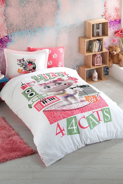 Hobby Cats Style Cocuk Nevresim Takimi Pembe Trendyol