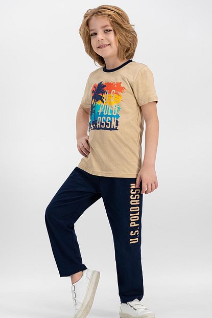 Us Polo Assn Lisansli Kum Erkek Cocuk Pijama Takimi Trendyol