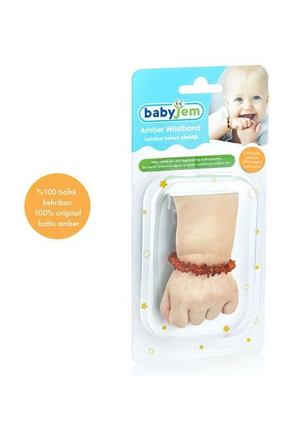 Babyjem Kehribar Bebek Bilekligi Turuncu Trendyol