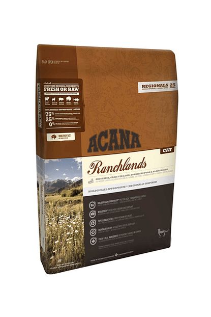 Acana Ranchlands Tahilsiz Sigir Ve Kuzu Etli Kedi Mamasi 1 8 Kg Trendyol