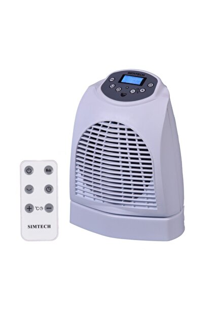 Simtech Uzaktan Kumandali Ve Dijital Gostergeli Fanli Isitici Trendyol