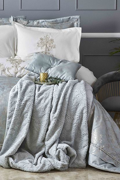 Karaca Home Mihrimah Mavi 11 Parca King Size Ceyiz Seti Trendyol
