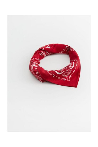 Mango Man Erkek Kirmizi Paisley Desenli Bandana Fular 67050547 Trendyol