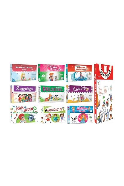 5 Renk Yayinlari 2 Sinif Hikaye Setleri 10 Kutu 100 Kitap Set Trendyol