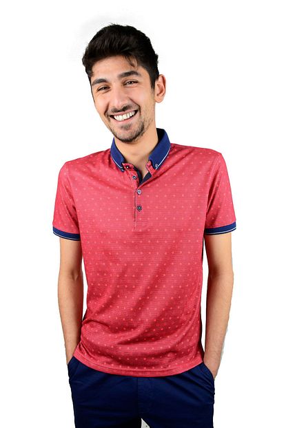 Mcr Polo Yaka T Shirt Pembe Benekli Model 36520 Trendyol