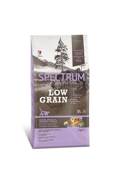 spectrum low grain kisirlastirilmis kediler icin somonlu hamsili ve kizilcikli 2 kg fiyati yorumlari trendyol