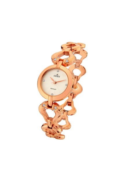 Arden Celik Kasa Kadin Kol Saati Fantasy Rose Gold Trendyol