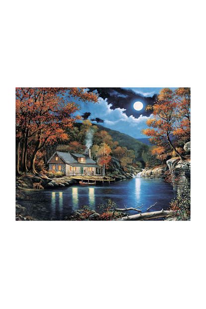 Binbircesit Ayin Gole Vurdugu An Kanvas Led Isikli Tablo 48x62 Cm Trendyol