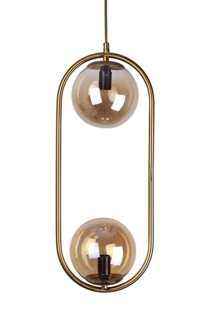 Fivorno Aydinlatma Bubble Lamp Bal Renk Kaplamali Ikili Bal Camli Avize Trendyol