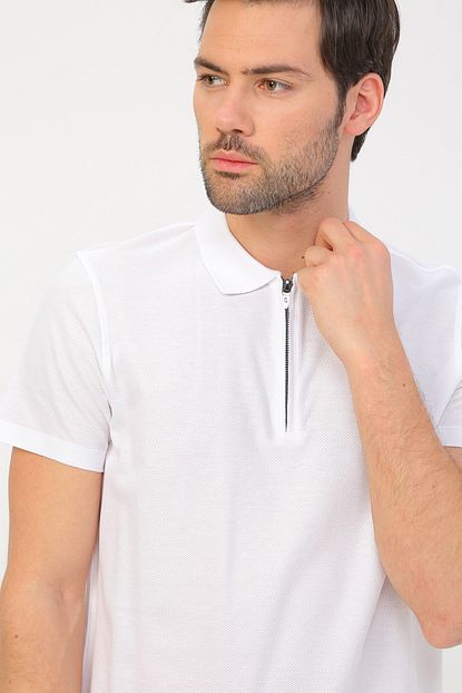 Fabrika Erkek Beyaz Polo Tisort 504393705 Trendyol