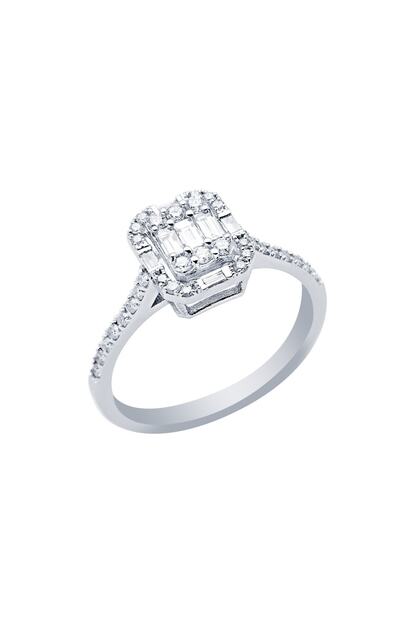 Diamond Line Gulaylar 0 42 Karat Pirlanta Baget Yuzuk Trendyol