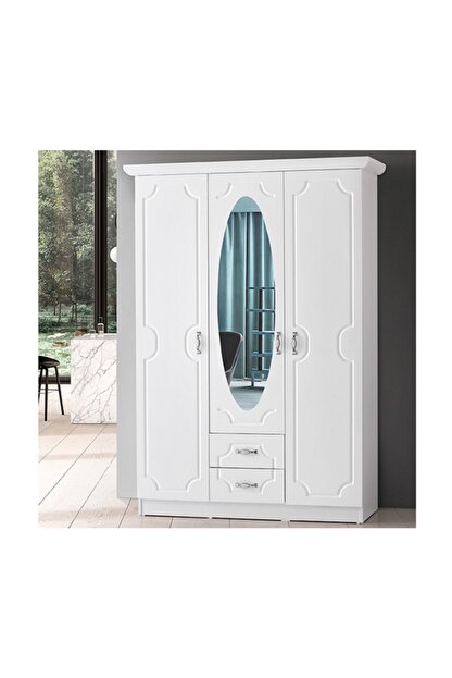 Yildiz Mobilya Dark 3 Kapakli Gardrop Trendyol