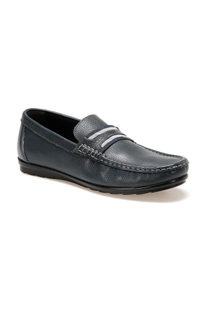 Oxide Hakiki Deri Lacivert Erkek Loafer Ayakkabi Lf1 Trendyol