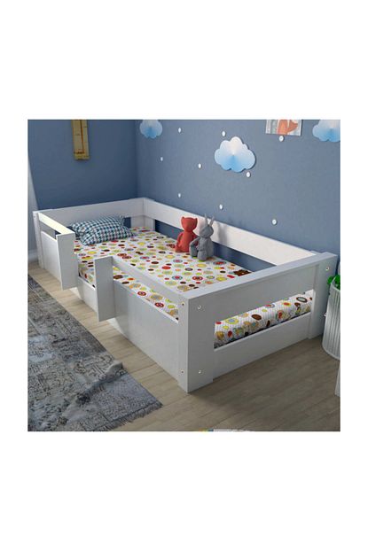 Myniture Ninnimo Bebek Odasi Yatagi Mdf Karyola Beyaz M7 90x190 Yatak Uyumlu Y 1016 Plus Trendyol