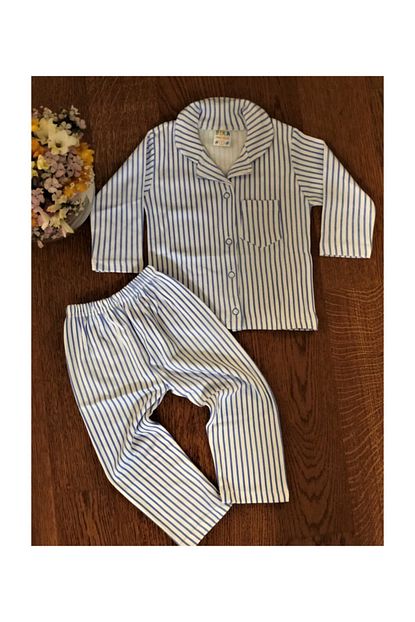 Beka Erkek Cocuk 1 2 3 Yas Onden Dugmeli Cizgili Pijama Trendyol
