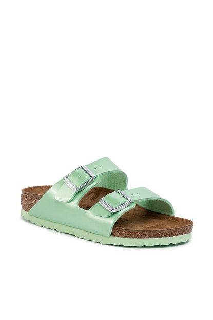 birkenstock unisex cocuk yesil arizona kids bf metalik mineral terlik 01015557 fiyati yorumlari trendyol