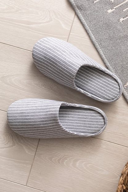 English Home Devon Polyester Erkek Terlik 40 42 Gri Trendyol