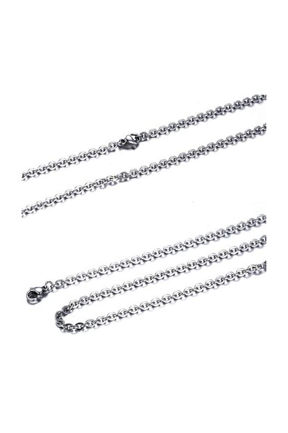 Chavin Kolye Zinciri Erkek Celik Zincir Gri 60 Cm 3 Mm Df32 Trendyol