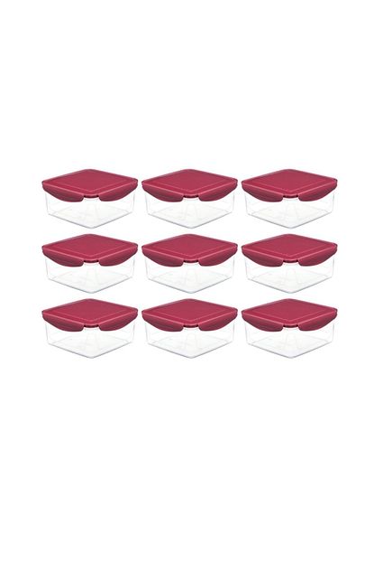 Favilla Saklama Kabi Kare 530ml 9 Lu Set Bordo 1311 9 Bordo Trendyol