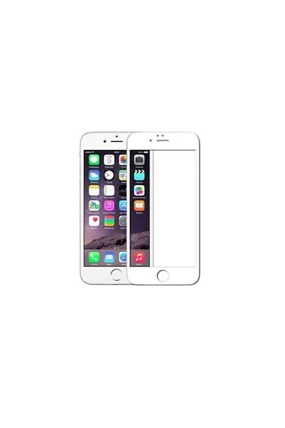 Mtncover Iphone 8 Plus Icin Full Tam Kapatan Ekran Koruyucu Cam Film Kenarlarda Bosluk Birakmaz Beyaz Renk Trendyol