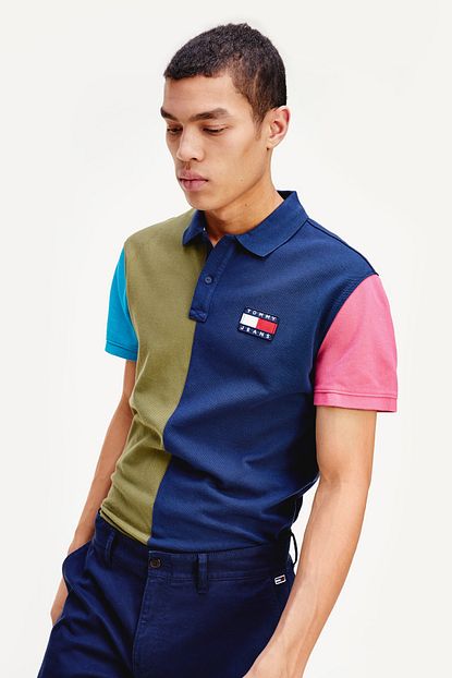 Tommy Hilfiger Erkek Tjm Colorblock Badge Polo Trendyol