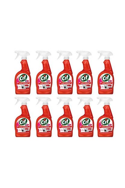 Cif Sprey Kirmizi Her Yer Leke Uzmani 750 Ml X 10 Ad Trendyol