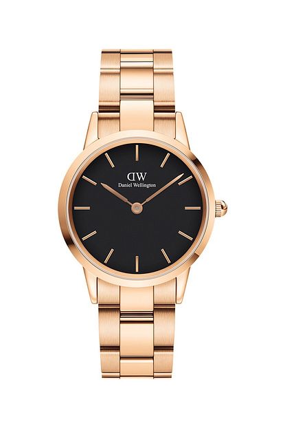 Daniel Wellington Kadin Kol Saati Iconic Link 32mm Rose Gold Black Trendyol