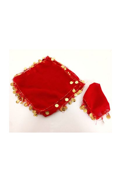 Gelincimhersey Kirmizi Eglenceler Icin 10 Lu Oyun Halay Mendili Sifon Pullu Trendyol